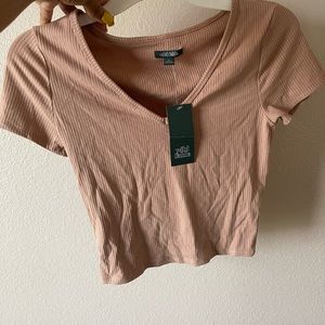 Tan Cropped Top